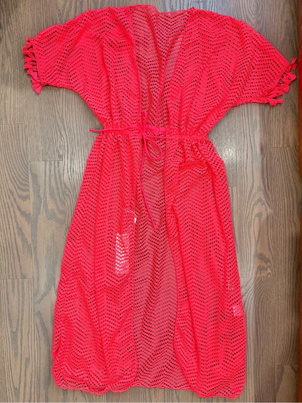 Hot Pink | Mesh Swim Coverup